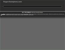 Tablet Screenshot of fingerchampions.com